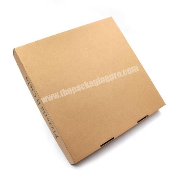 Pizza Box, 10 Brown with Generic Design, Corrugated