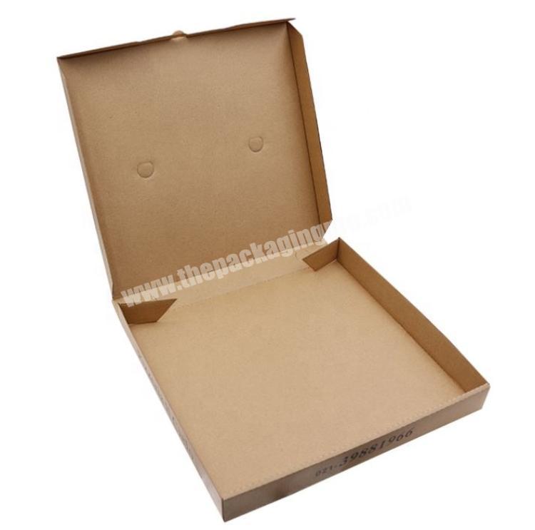 Custom Design Food Box Corrugated Paper Brown Pizza Box - China