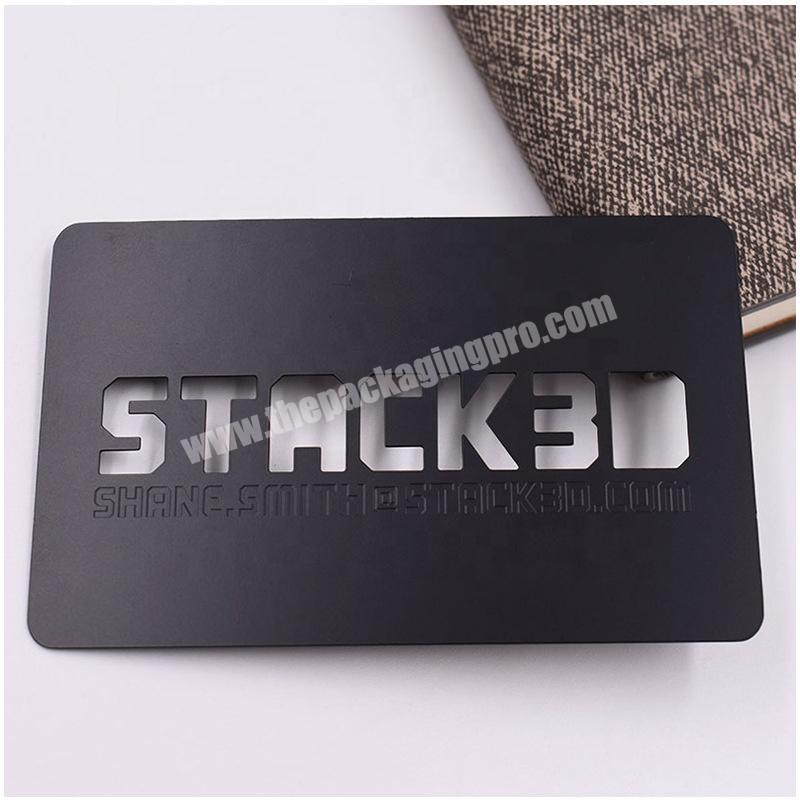Custom Design Plating Printed 3d Metal Name Card for Promotion