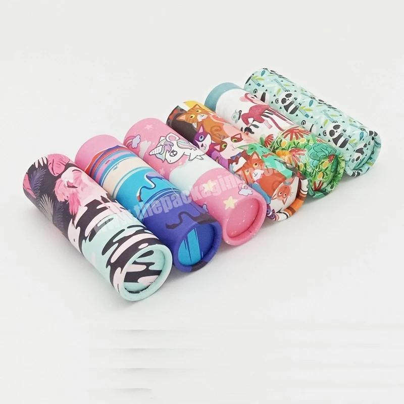 Custom Different Size Color Beautiyful Design Cosmetic Paper Empty Lipstick Tube