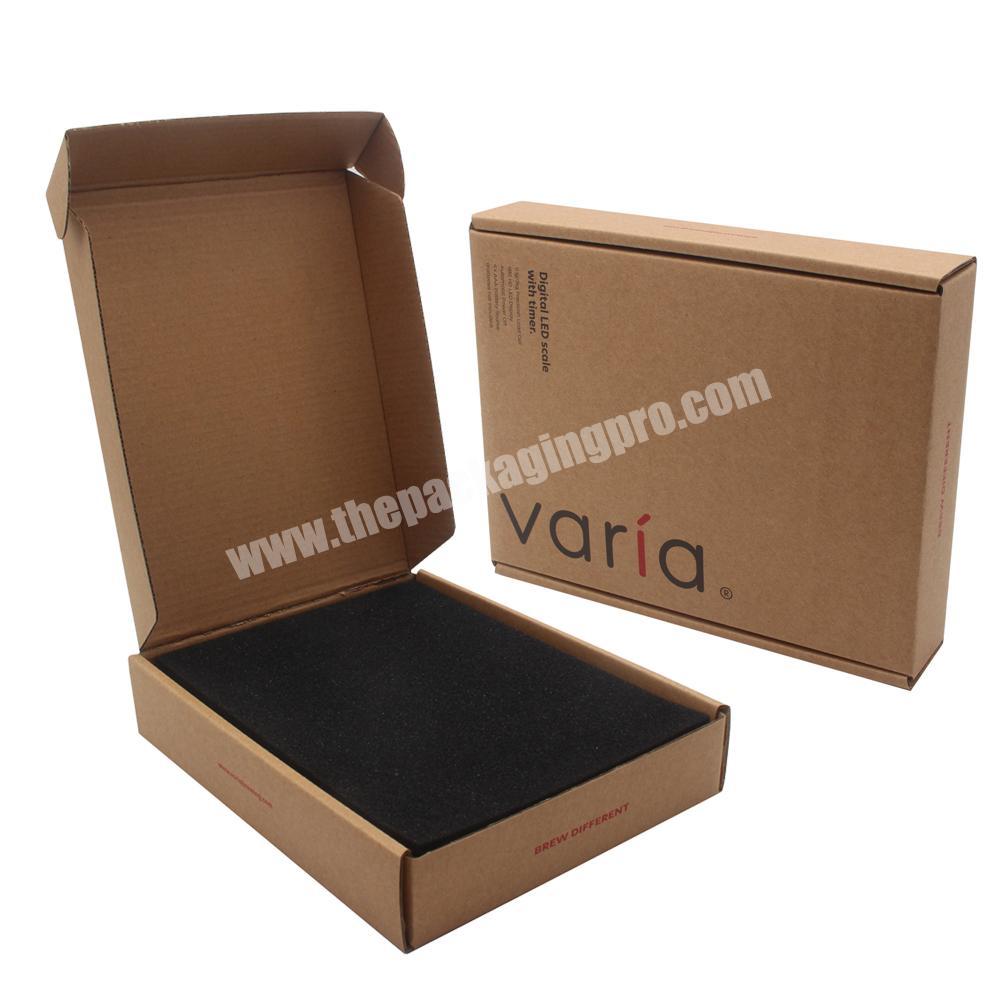 Custom ECO Friendly Phone Case Kraft Shipping Boxes With Insert