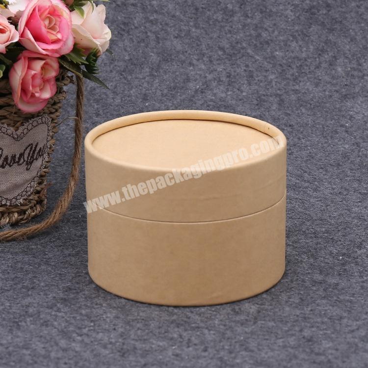Custom Eco Friendly Bath Bomb Rigid Kraft Paper Tube Round Packaging Paper Round Box For Handmade Soap
