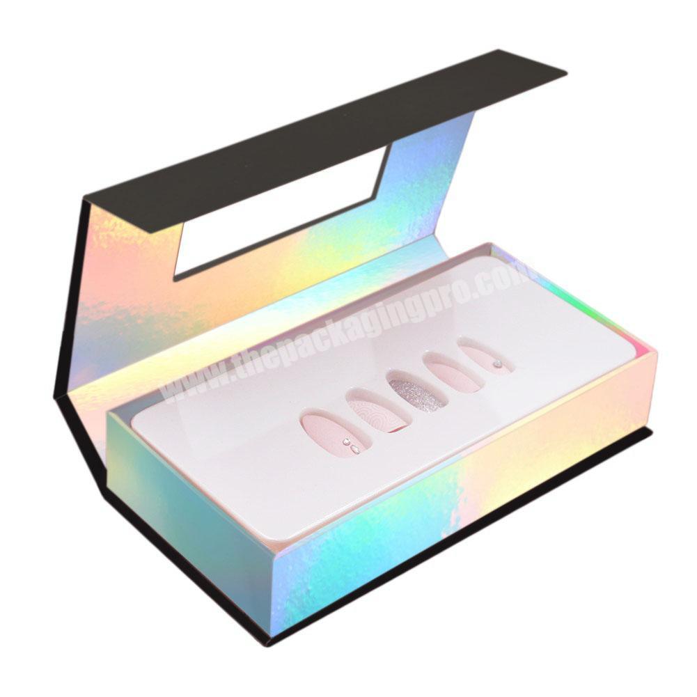 Custom Empty False Nail Presson Packaging Box For Artificial Nails