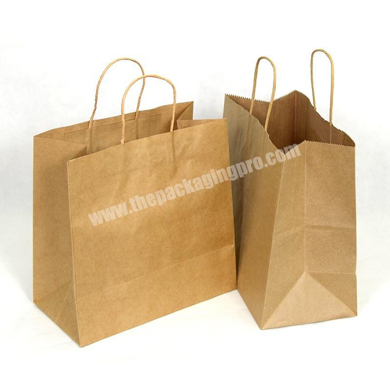 Custom Food Craft Paper Bag with Handle in Stock