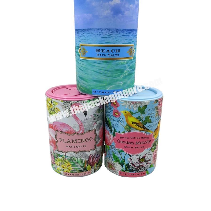 The all be  paper with  tube Packaging tube Custom Printed have plastic lid  with  gift or foods