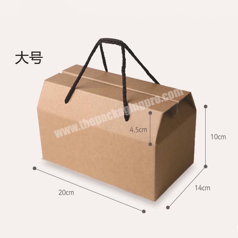 Custom Food Product Kraft Paper Packaging Corrugated Cardboard Wine Carton Gift tea and french bread unique Box With rope Handle