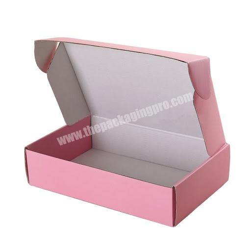 Custom Hot Sales Pink Corrugated Mailer Shipping Box For Courier Packing Box