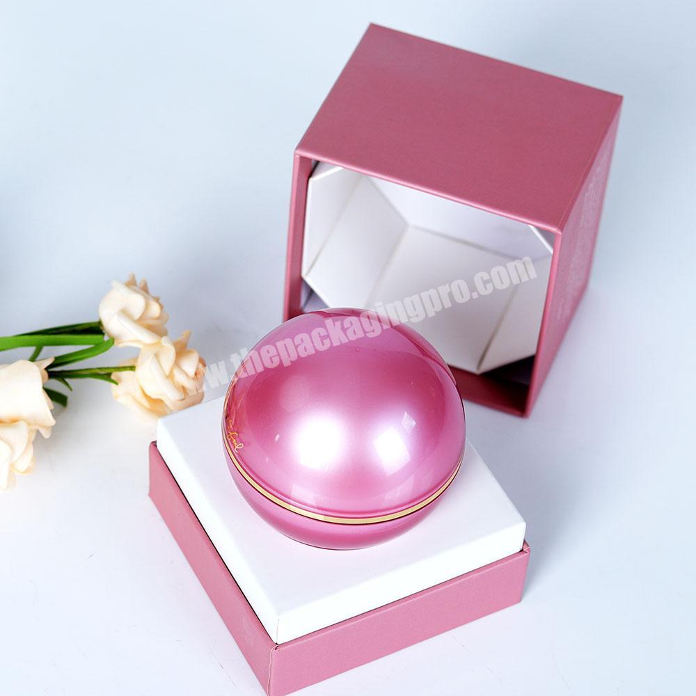 Custom Hot Stamping Biodegradable Cardboard Cylinder Round Gift Paper Boxes For Perfume Bottle Packaging