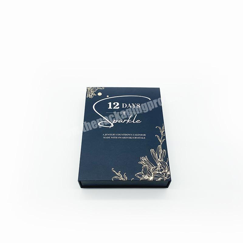 Custom Logo Eco Friendly Matte Blue Folding Magenetic Paper Boxes Gift Box Packaging