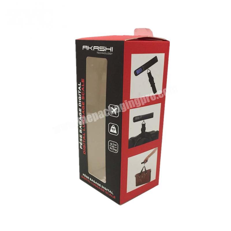 Custom Logo Folding Paper Foldable Cardboard Package Boxes with PVC Window