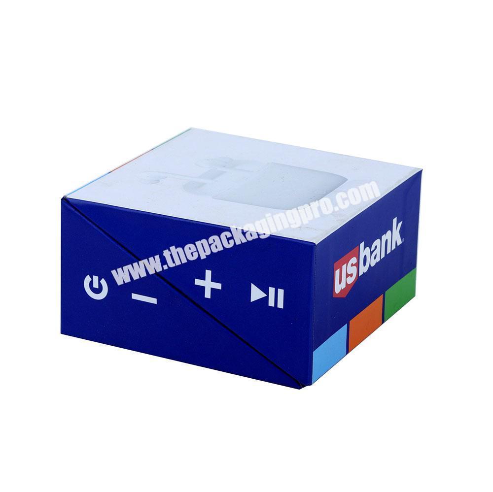 OEM custom  headset earphone packaging paper gift box with eva insert