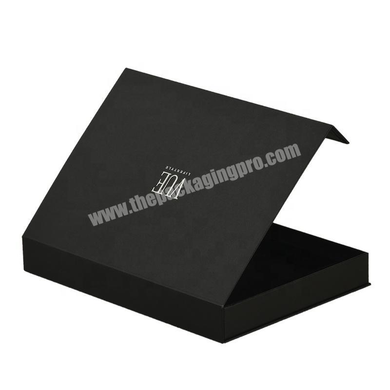 Custom Logo Printing Cardboard Hot Stamping Book Shape Magnetic Closure Knife Gift Box With Magnetic Lid