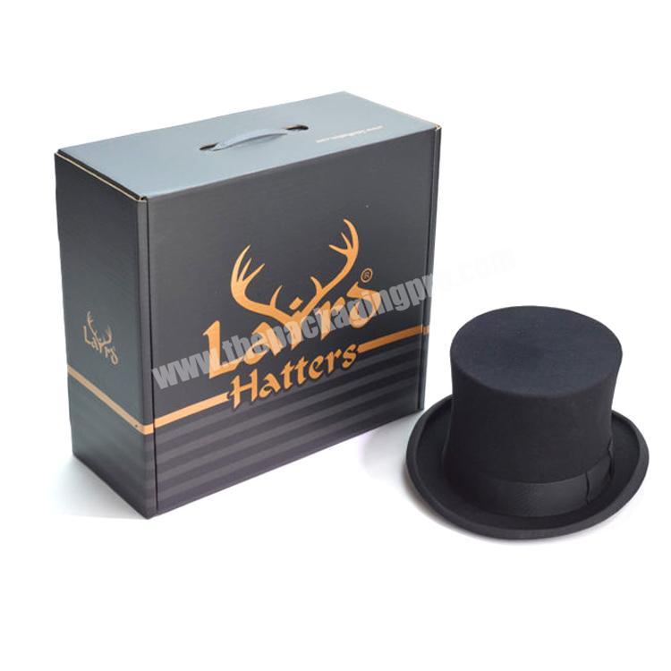 Custom Logo Printing hatbox snapback hat baseball cap packaging gift box