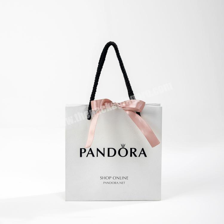 Custom Logo Small Gift Jewelry Shopping Bags For Necklace/Bracelet
