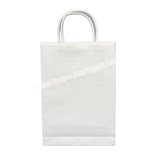 Factory direct sales printed paper packaging bag with handle