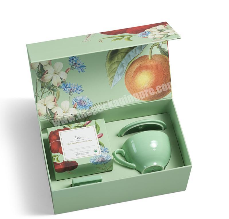 Custom Luxury Cardboard Packing Gift Box Tea Set Paper Tea Packaging Box