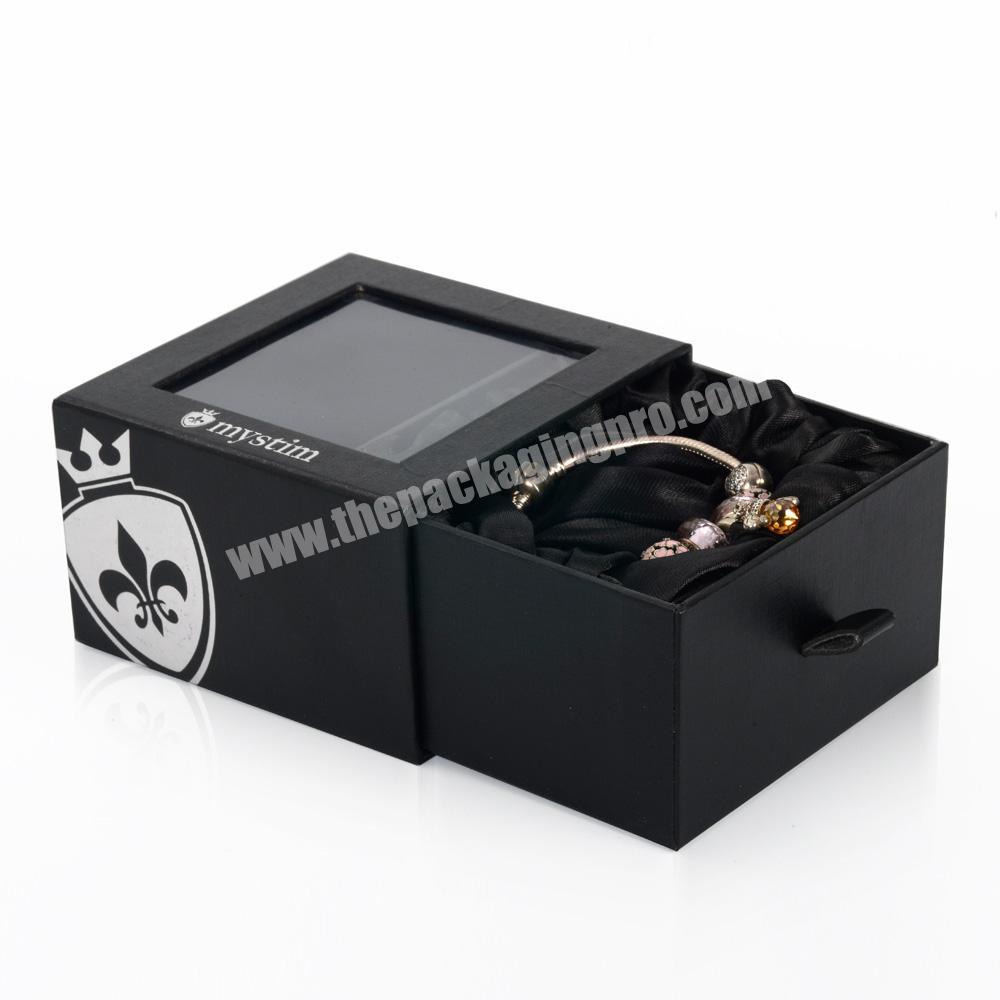 Custom Luxury Clear Window Paper Ankle Bracelet Packaging Box For Bracelet