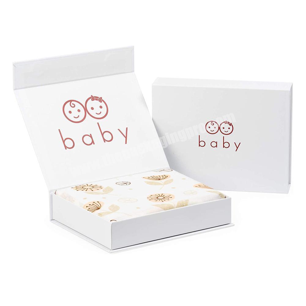 Custom Luxury Paper Baby Swaddle Blanket Gift Box Packaging Swaddle Packaging Box For Swaddles