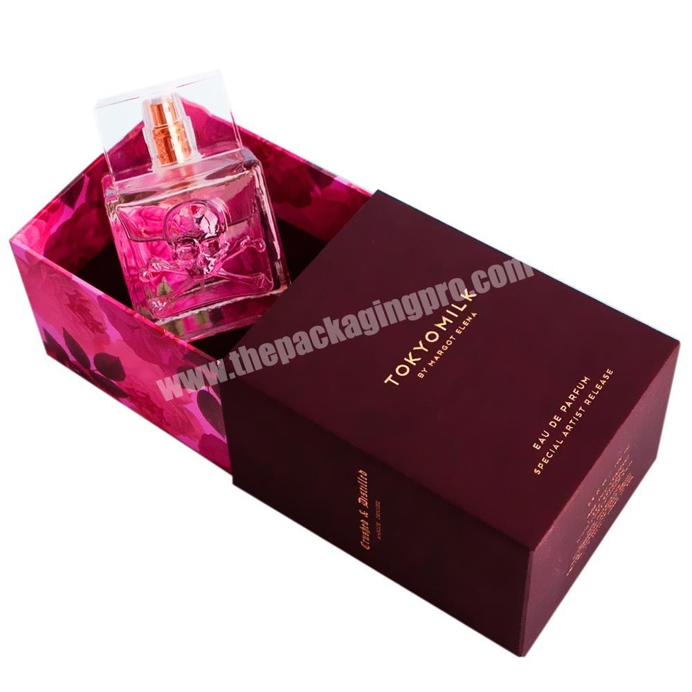 Custom Luxury Red Paper Box Packaging Perfume Designing Perfume Boxes Design