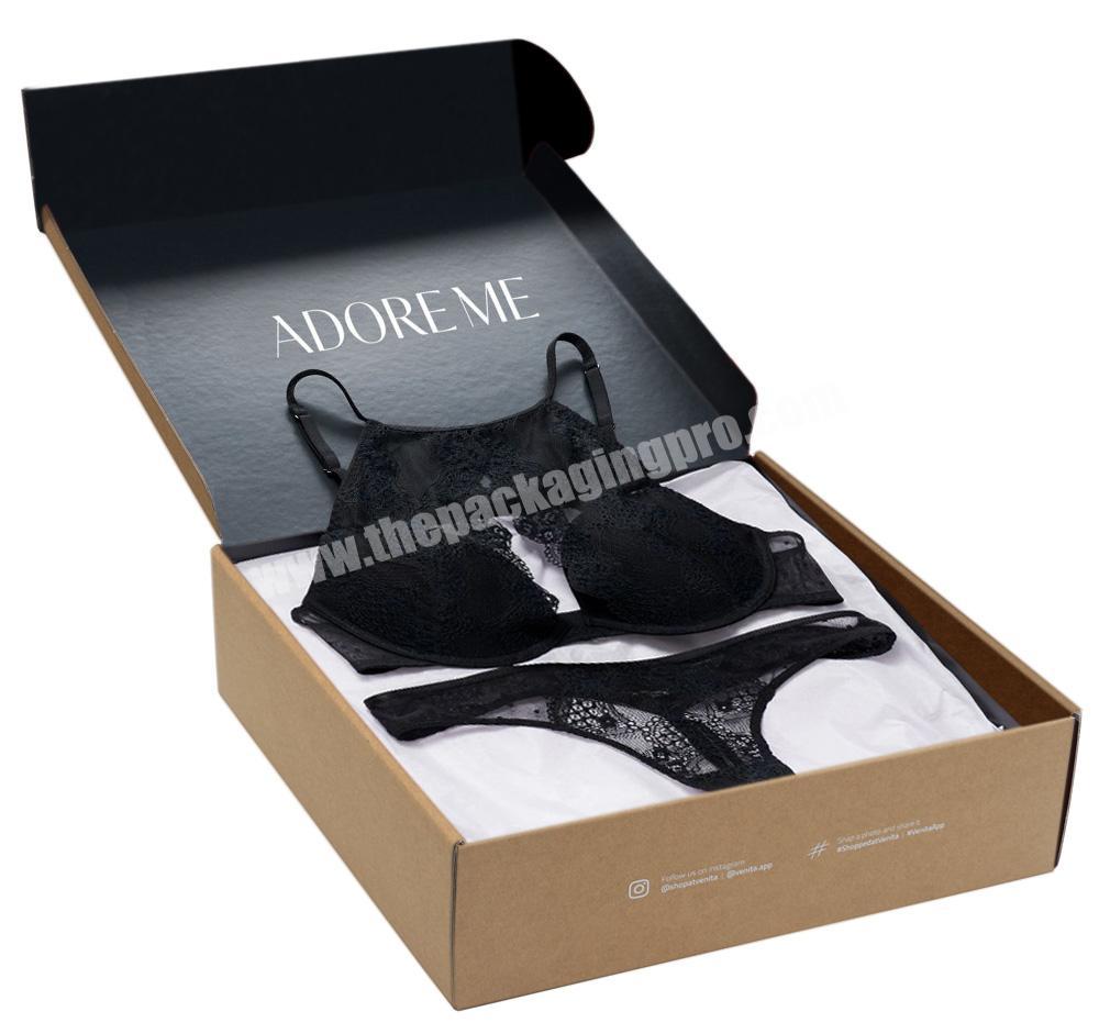 Custom Luxury Women Underwear Bra Socks Panty Box Packaging For Panties