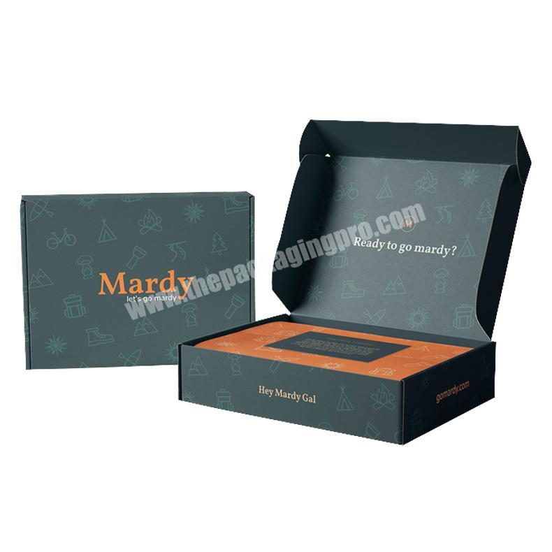 Custom Mailers Cosmetic Printed Logo Recycled Holographic Kraft Corrugated With Insert Eco Friendly Shipping Boxes Mailer