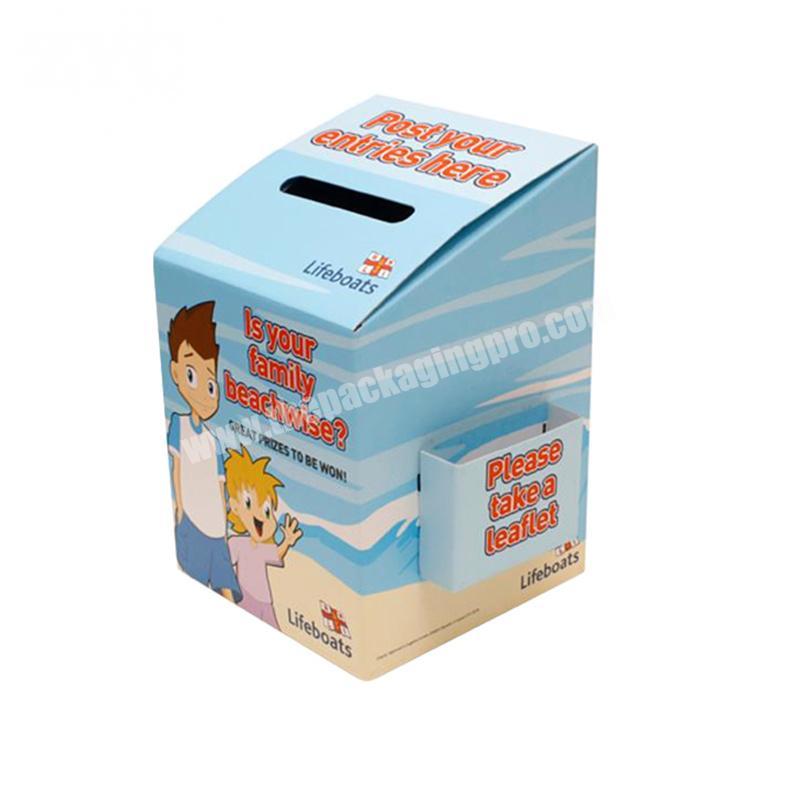 Custom Make Cardboard Ballot Box Donation Box for Old Clothes