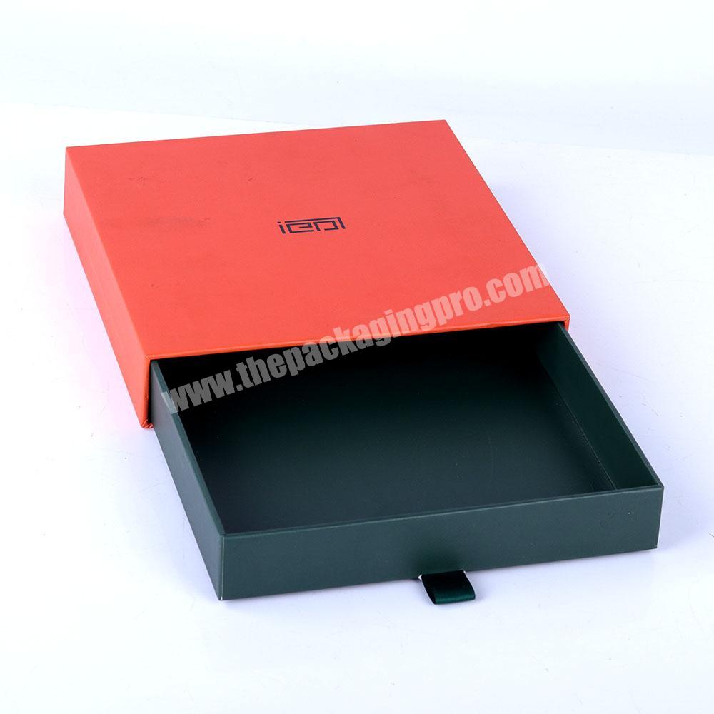 Custom OEM cardboard Gift box Sliding packaging box Drawer box