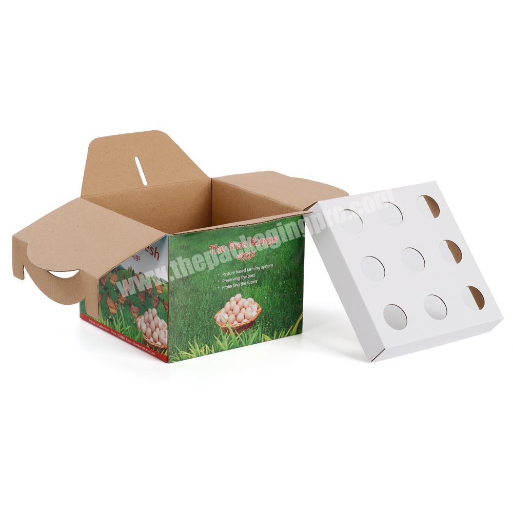 Custom Paper Chicken Egg Carton Packing Box Egg Box Packaging