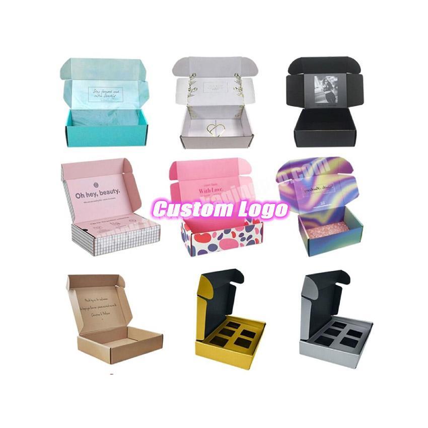Custom Pink Corrugated Paper Caixa Para Envio Shipping Boxes Custom Printed Packaging Mailer Box With Logo