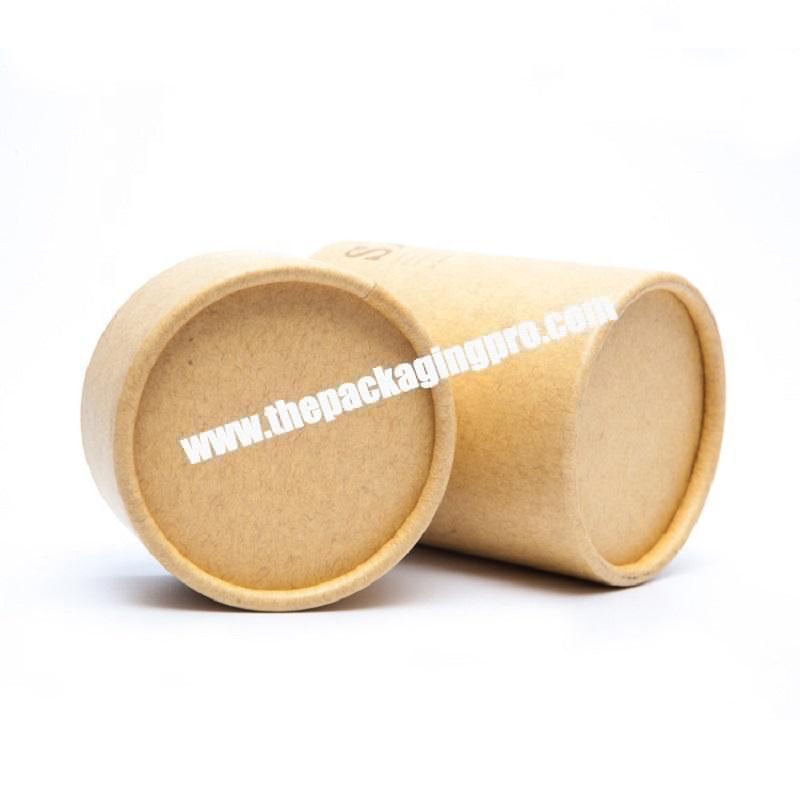 Biodegradable Food Packaging Kraft Cardboard Tea Paper Tube Gold Custom OEM Customized Cylinder Logo Item