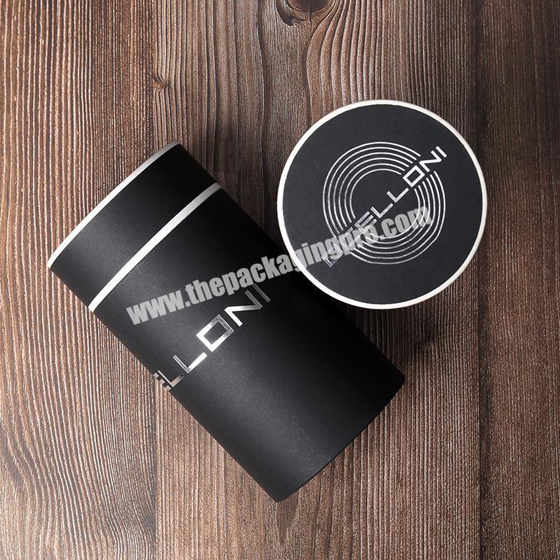 Custom Printed Creative Round Kraft Paper Tube Packaging For promotional gift and black mailing tubes