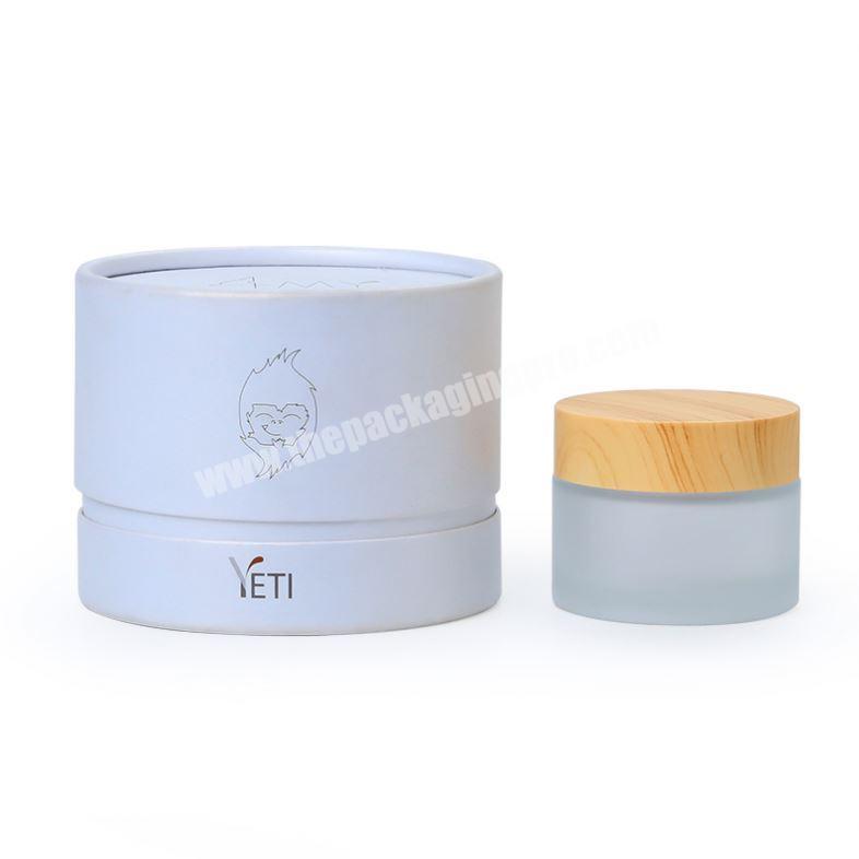 Custom Printed Eco Friendly Cosmetic Paper Cylinder Cardboard Tube Box Luxury Packaging