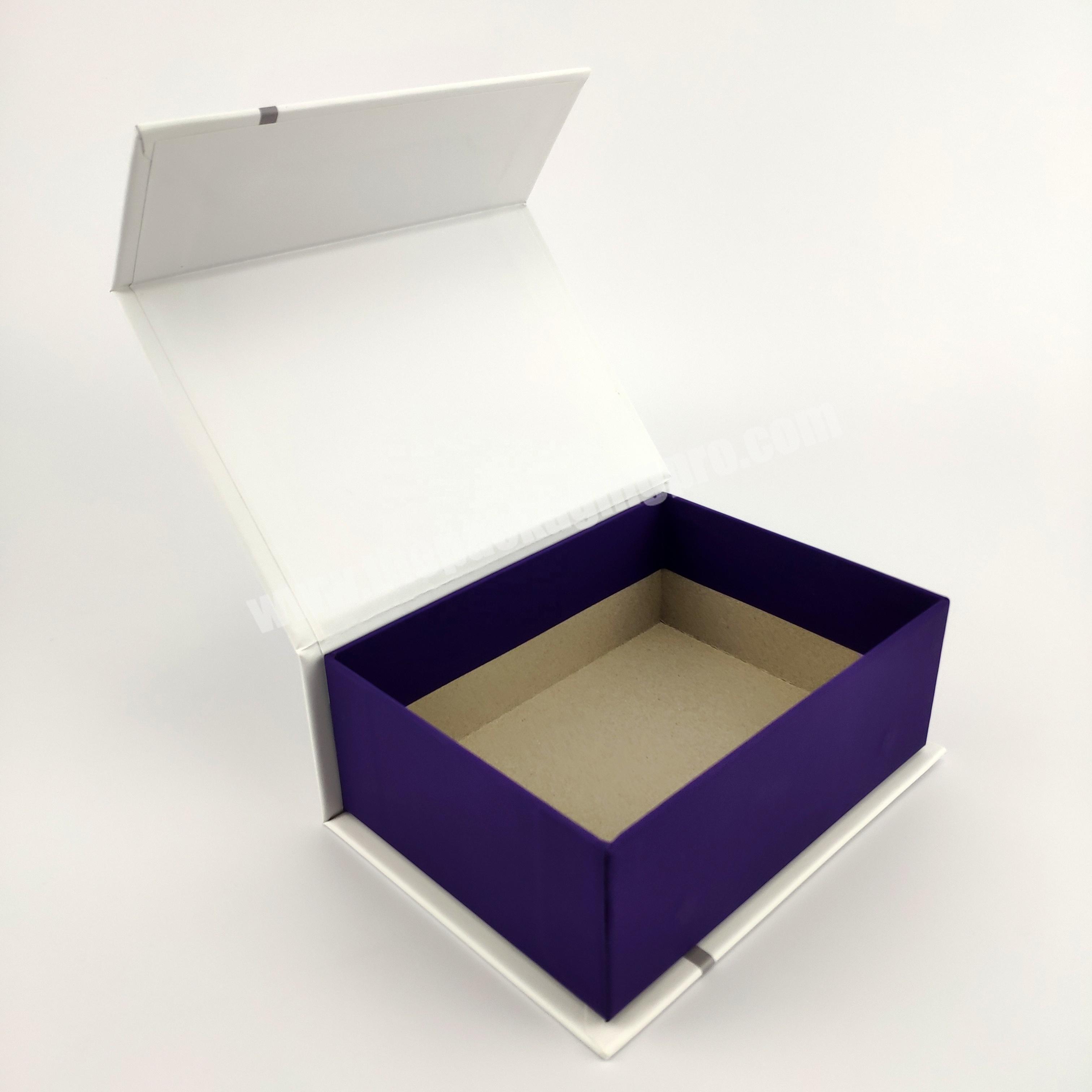 Custom Printed Luxury Book Shaped Cardboard Magnetic Closure Gift Box