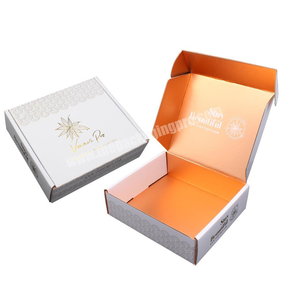Custom Printing Elegant Parcel Delivery Delivery Box Cardboard boite en carton Courier Mail Box Package Mailing Box With Logo