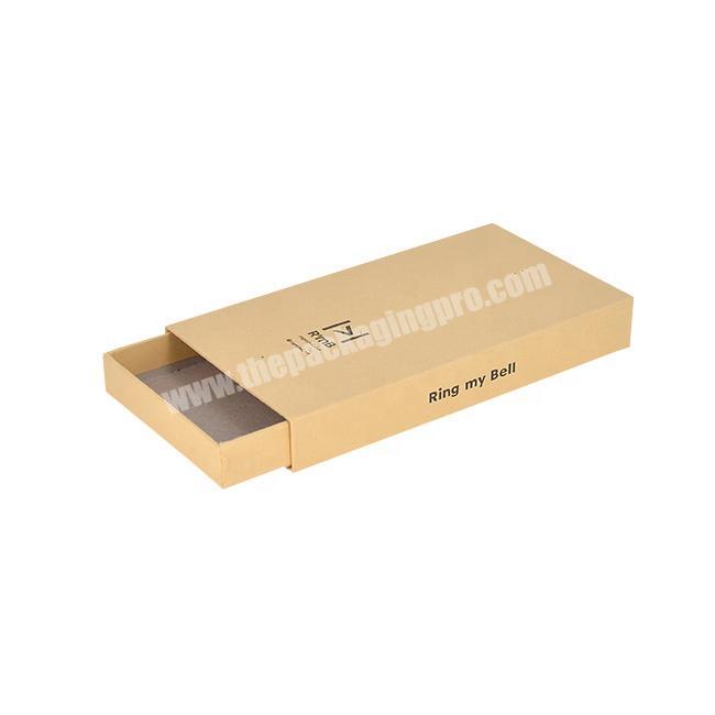 Custom Printing Logo Kraft Paper Drawer Gift Packaging Box Sliding Drawer Paper Box