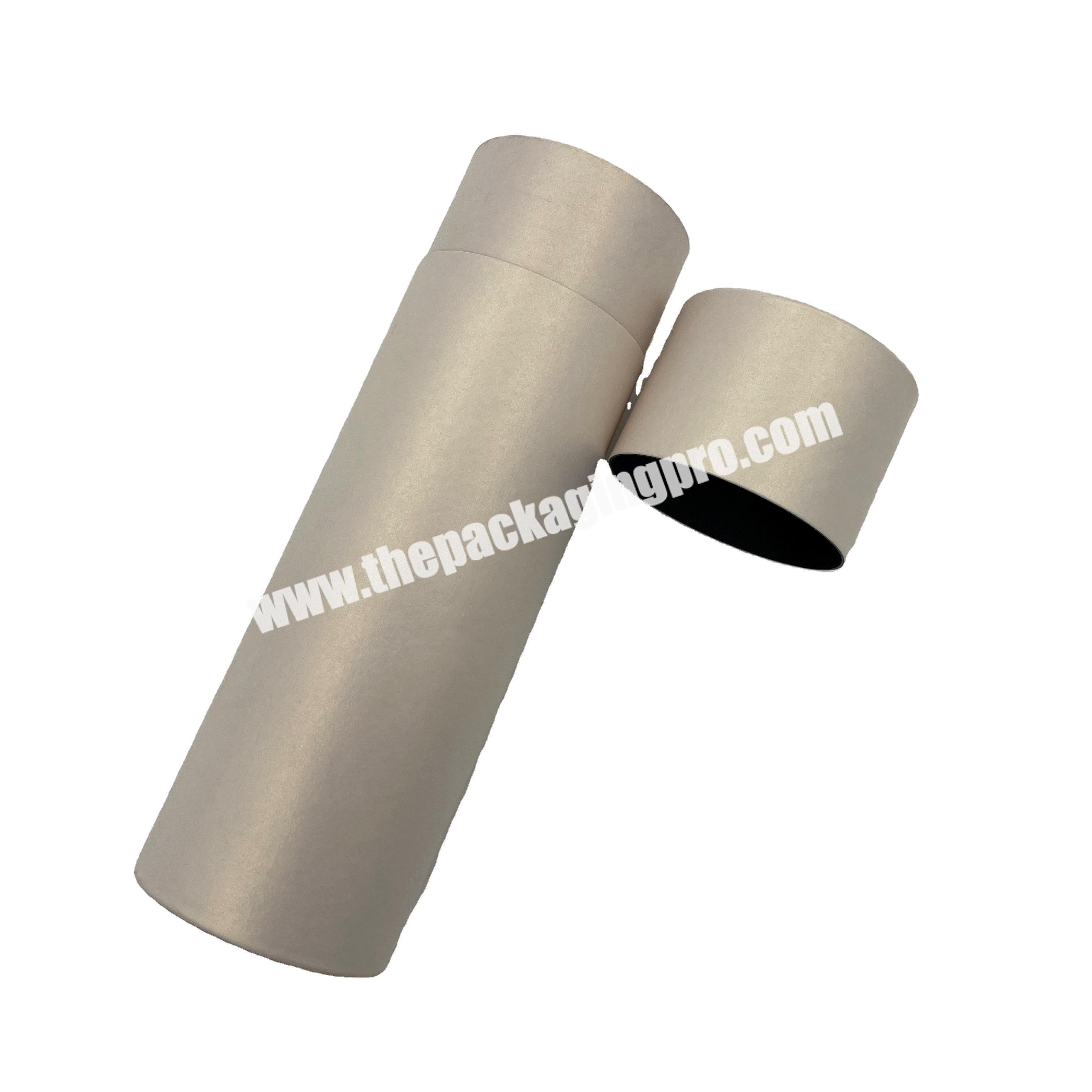 Natural Round Paper Tube Packaging Biodegradable Toothpaste Tube Cardboard Container with Custom Logo