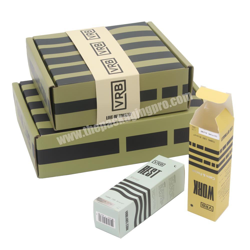 Custom Printing cajas embalaje Corrugated Mailer Sleeve Packaging Box With Sleeves
