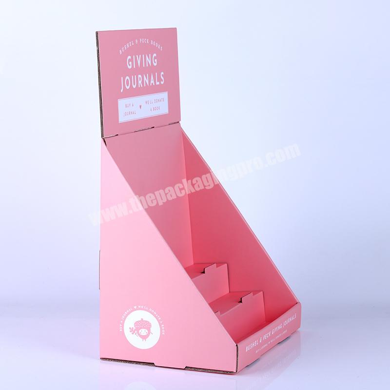 Custom Retail Template Cardboard Corrugated Paper Tier Pdq Counter Display Box Cardboard Counter
