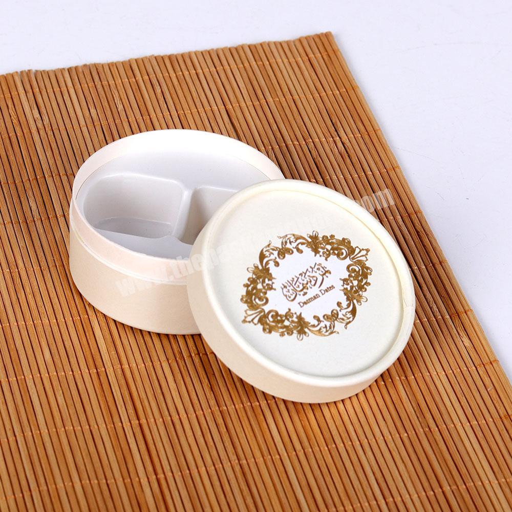 Custom Romantic Cardboard Cylinder Round Gift Paper Box For Candle Jars Packaging