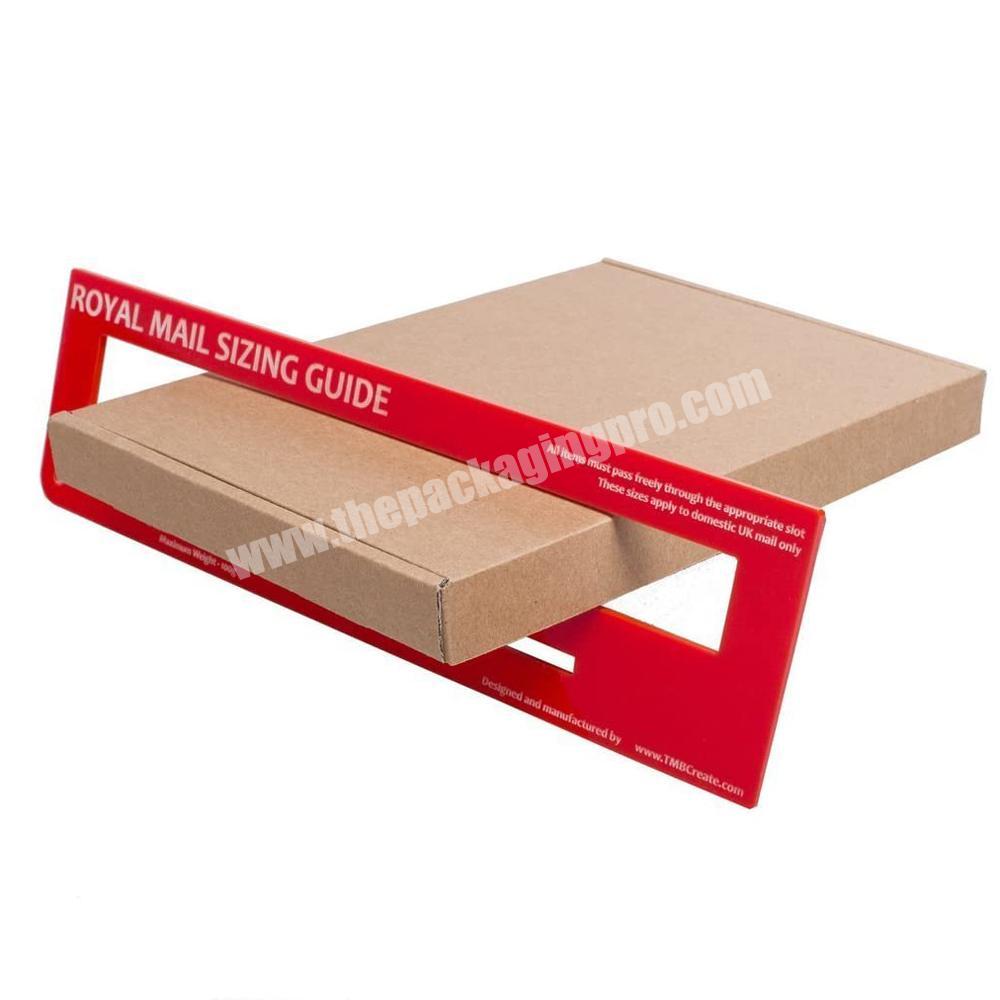 Custom Samll Thin Cardboard Kraft Post Postage Mailing Packaging thin maller Letter Boxes For Treats