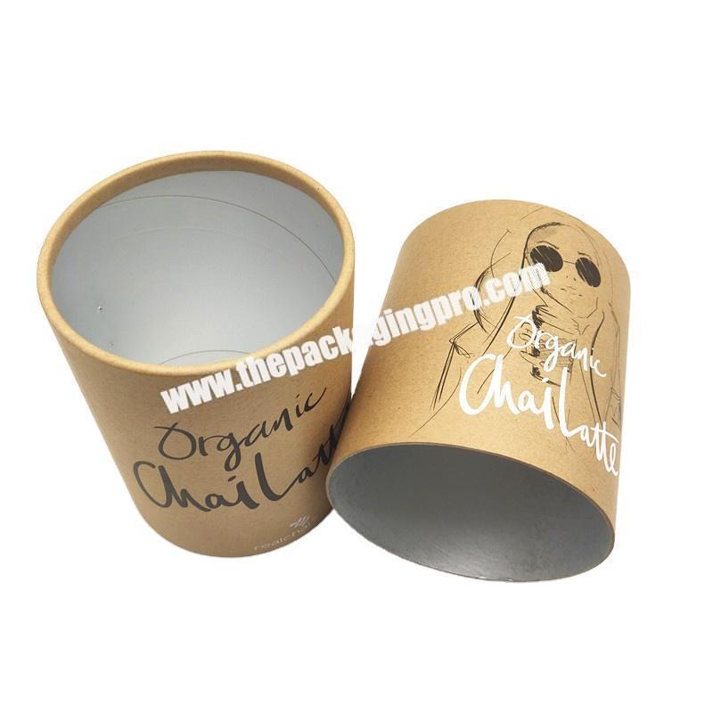 Popular design tea pouches aluminum foil pot set with packaging paper food grade can tin tubes clear packaging box
