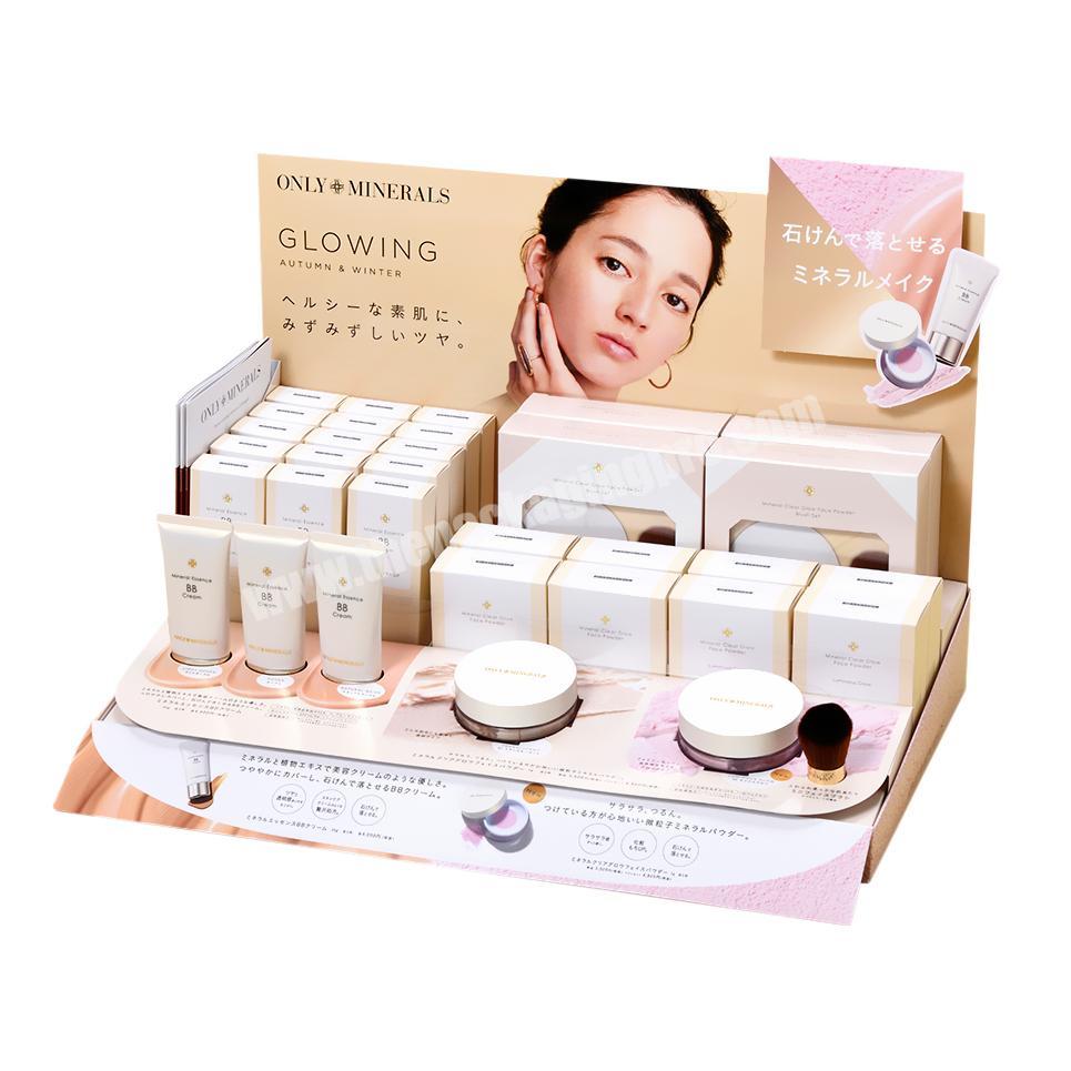 Custom Skin Care Cosmetic Make Up Beauty Product Display Boxes For Shelf Display