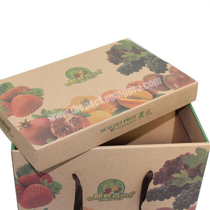 Custom Stiff OEM 5 Ply Corrugated Fruits Vegetable Carrier Shipping Carton Box