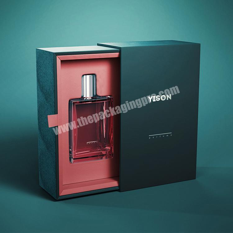 Custom Tray Rigid Paper Parfume Packaging Box Creative Novelty Drawer Luxury Unique Perfume Box Packaging