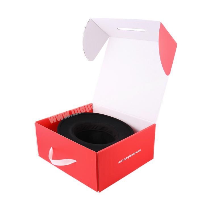 Custom Wholesale folding fedora hat packaging shipping box