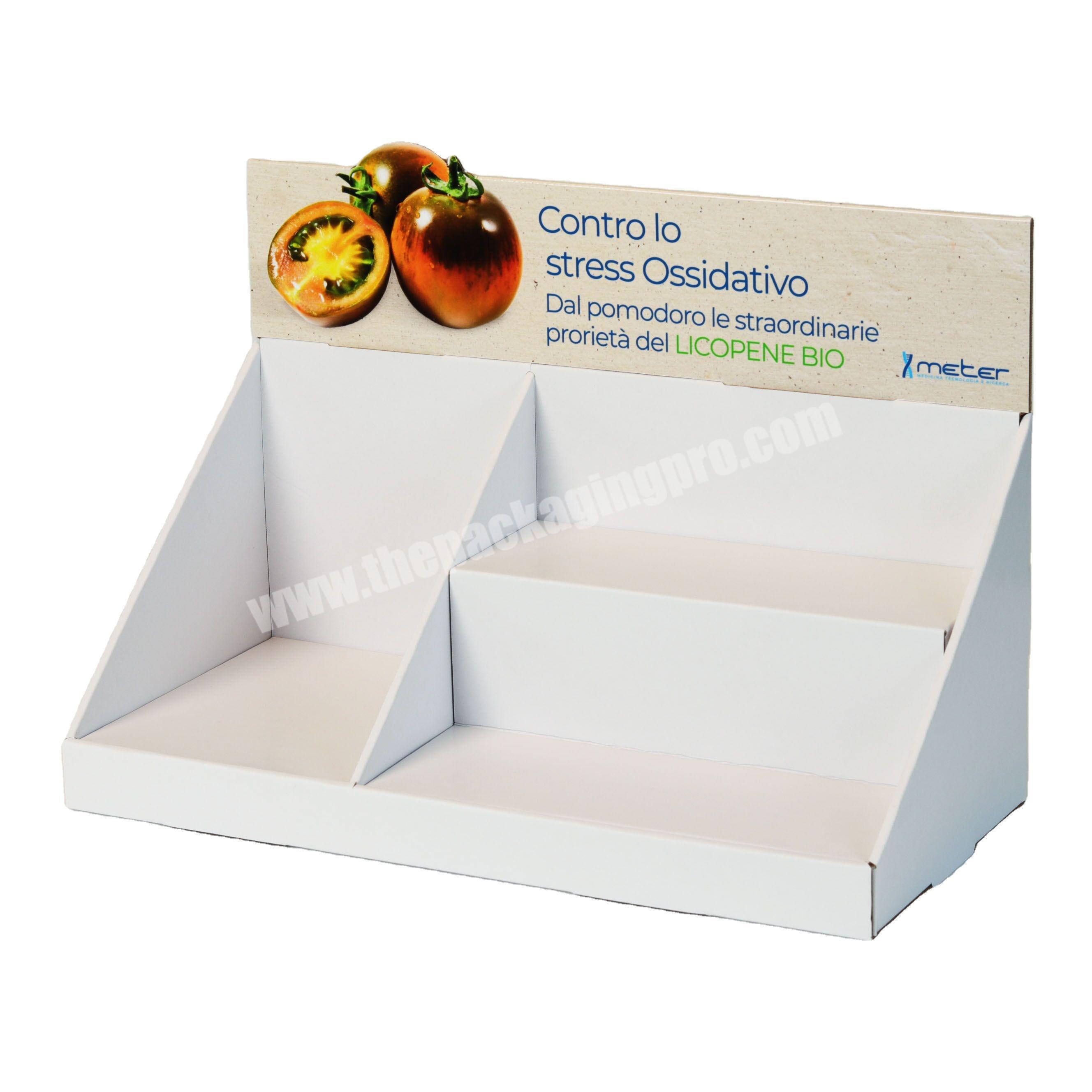 Custom color Snacks Collection Display Box Counter Top Cardboard Display Boxes Printed Foldable Cardboard