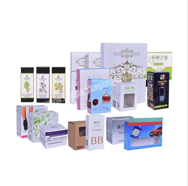 Custom cosmetics packaging small foldable paper box with insert
