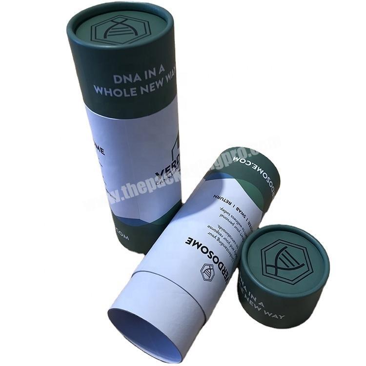 Custom printed cylinder round cardboard tube box paper tube packaging cylindrical craft paper tubes with lids