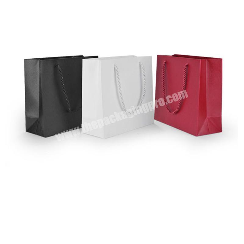 Custom design logo jewelry black paper clothing shopping gift bags