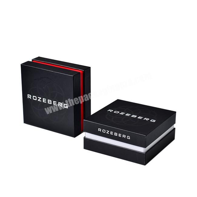 Custom design printing Beauty Lid Base Gift Packaging Box Jewelry Bracelets, ring Box